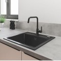 Virtuvinis kriauklės maišytuvas Grohe QuickFix Start, Juodas matinio 304702430