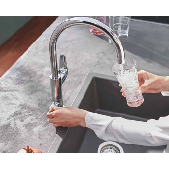 Grohe Blue Pure EuroSmart смеситель для кухонной раковины с фильтром, хром 30499000