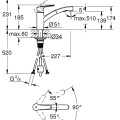 Virtuves izlietnes maisītājs Grohe QuickFix Start, Melns matēts 305312431