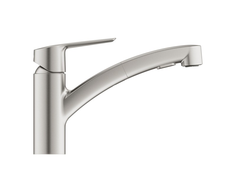 Virtuvės kranas Grohe Start Ištraukiamas Supersteel 30531DC1