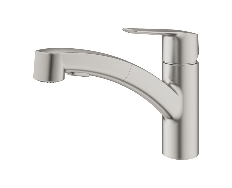 Virtuvės kranas Grohe Start Ištraukiamas Supersteel 30531DC1