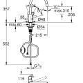 Virtuves maisītājs Grohe Start Flow  izvelkams Hromēts 30569000