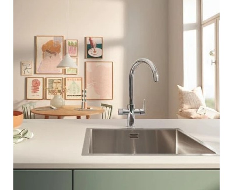 Virtuves maisītājs Grohe Blue Pure BauCurve filtrētam ūdenim Hromēts 30580000