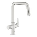 Grohe Blue Pure Eurosmart смеситель для кухонной раковины с фильтром, supersteel 30583DC0