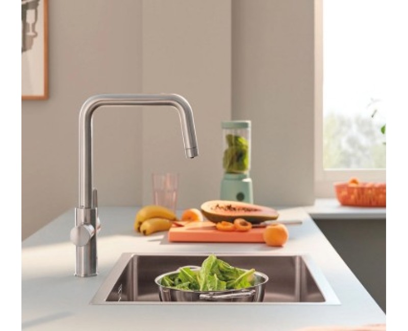 Grohe Blue Pure Eurosmart смеситель для кухонной раковины с фильтром, supersteel 30583DC0
