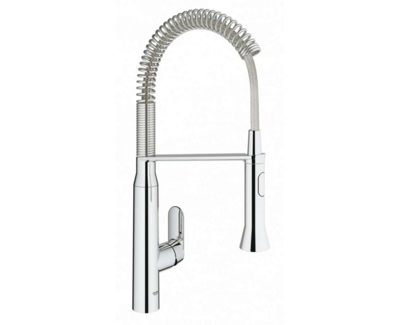 Virtuvinis kranas Grohe K7 su lanksčia išteka, StarLight apdaila, SpeedClean srovė Chromuotas 31379000