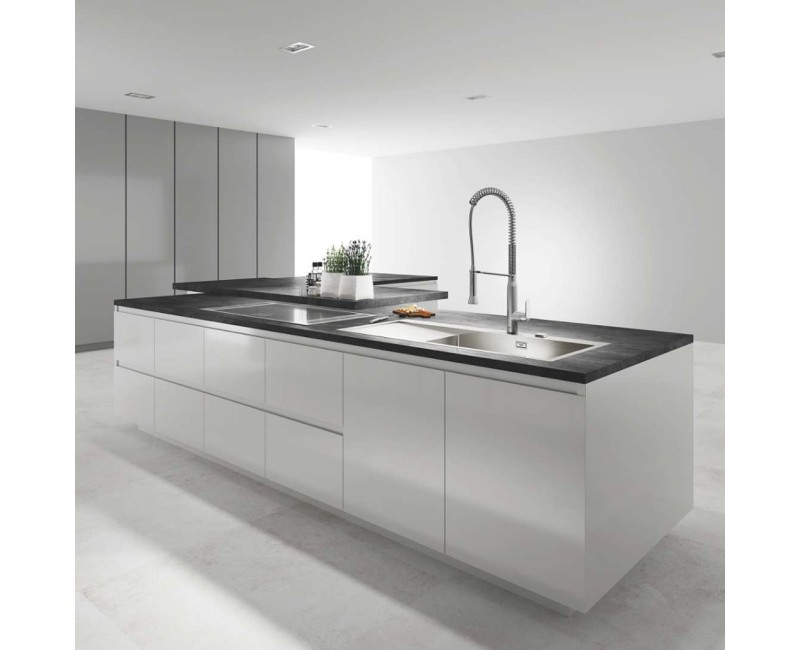 Virtuvinis kranas Grohe K7 su lanksčia išteka, StarLight apdaila, SpeedClean srovė Chromuotas 31379000