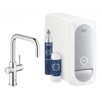 Смеситель для кухни GROHE Blue Home Connected с фильтром, отделка StarLight®, хром 31456001