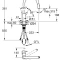 Virtuvinis maišytuvas Grohe Feel Chromuotas 31486001