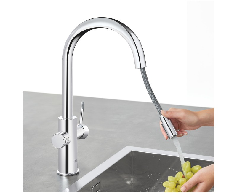 Virtuves maisītājs Grohe Blue Home ar filtru izvelkams, Hromēts 31541000