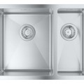 Virtuvinė kriauklė Grohe K700 60x45cm StarLight matinio paviršiaus, Whisper izoliacija, poliruotas nerūdijantis plienas 31577SD1