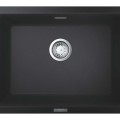 Virtuves izlietne Grohe K700 Granīta ar automātisko noteci, 61x46cm Whisper izolācija, Melna 31655AP0
