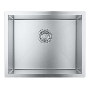 Virtuvinė kriauklė Grohe K700 55x45cm Whisper izoliacija, StarLight matinė apdaila, poliruotas nerūdijantis plienas 31726SD0