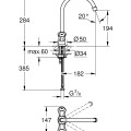 Смеситель для кухни Grohe Costa L Хром 31831001