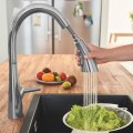 Virtuves maisītājs Grohe Zedra Izvelkams Supersteel  32294DC2