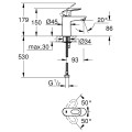Grohe BauLoop смеситель для раковины, хром 32854000