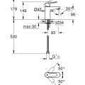 Grohe BauEdge S-size смеситель для раковины, хром 32858000