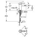 Bide maisītājs Grohe Essence S-Size, hromēts 32934001