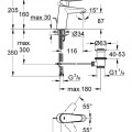Смеситель для мойки ванной комнаты GROHE Eurodisc Cosmopolitan M StarLight® отделка, хром 3319020E
