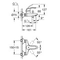 Vannas / Dušas maisītājs Grohe Eurosmart, hromēts 33300002