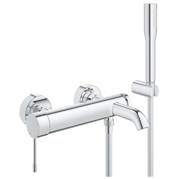 Vannas / Dušas maisītājs Grohe Essence ar dušas vadu un klausuli Hromēts 33628001