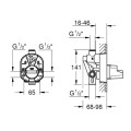 Скрытая часть GROHE для однорычажного смесителя 33961000