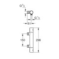 Dušas maisītājs Grohe Grohtherm 800 Cosmopolitan ar termostatu Hromēts 34767000