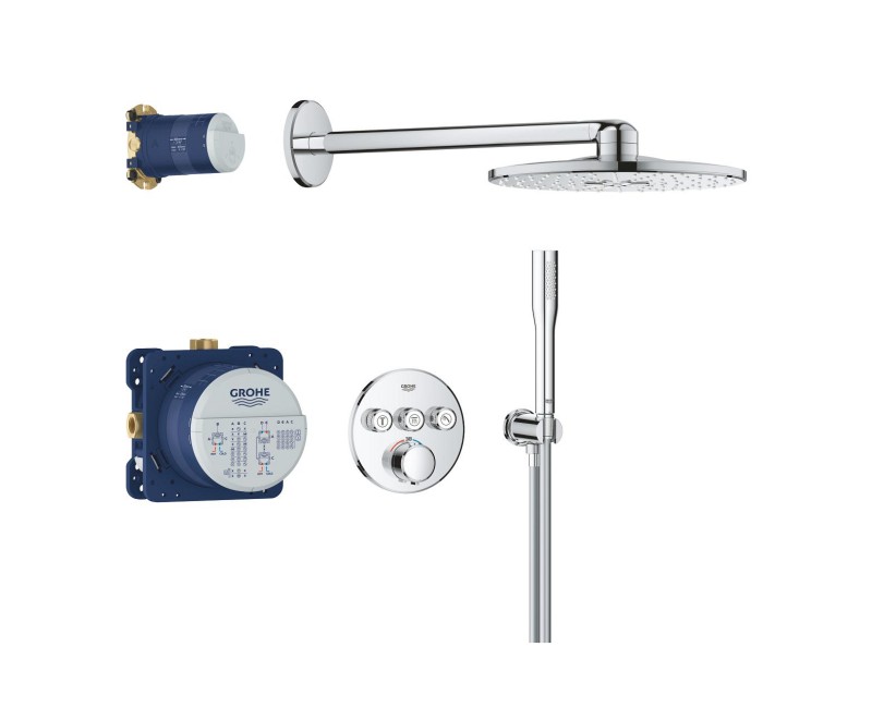 Dušas sistēma Grohe Precision SmartControl + Vitalio SmartActive 310 iebūvējams Hromēts 34874000