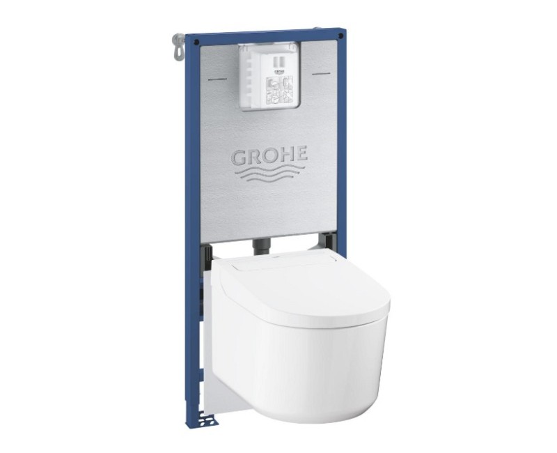 Унитаз Grohe Rapid SLX каркасный с унитазом Sensia + функция биде с крышкой Soft Close 36509SH0