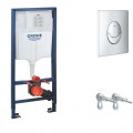 Grohe Rapid SL скрытый монтажный комплект рамы + хромированная кнопка Skate Air 38721001