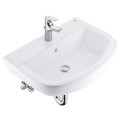 Комплект смеситель + мойка Grohe Bau Ceramic + смеситель Start Flow белый/хром 39472000