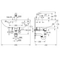 Комплект смеситель + мойка Grohe Bau Ceramic + смеситель Start Flow белый/хром 39472000