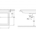 Vonios kriauklė Grohe Cube 61x49 cm, su PureGuard danga, Balta 3947900H