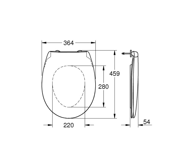 Poda vāks Grohe Bau Ceramic 39492000