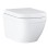 Piekaramais tualetes pods Grohe Euro Ceramic Rimless Triple Vortex ar Soft Close +quick release vāku 39554000
