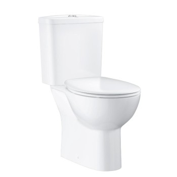 Tualetas Grohe Bau Ceramic Rimless su Soft Close + greito atlaisvinimo dangčiu 39604000