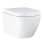 Piekaramais tualetes pods Grohe Euro Ceramic Rimless Triple Vortex ar Soft Close +quick release vāku 39693000