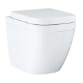 Tualetas GROHE Euro Ceramic Rimfree Triple Vortex su SoftClose dangčiu, Baltas 39839000
