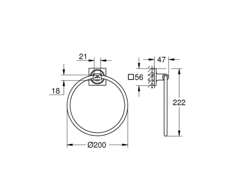 Dvieļu turētājs Grohe Allure Warm Sunset  40339DA1