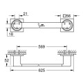 Dvieļu turētājs Grohe Allure 569 mm grafīts  40341AL1