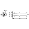 Полотенцедержатель Grohe Allure двойной 460 мм Cool Sunrise 40342GL1