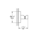 Drēbju pakaramais āķis GROHE Essentials StarLight® apdare, birstēts Cool Sunrise 40364GN1