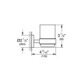 Glāze aksesuāriem Grohe Essentials ar turētāju StarLight® apdare, Supersteel 40447DC1