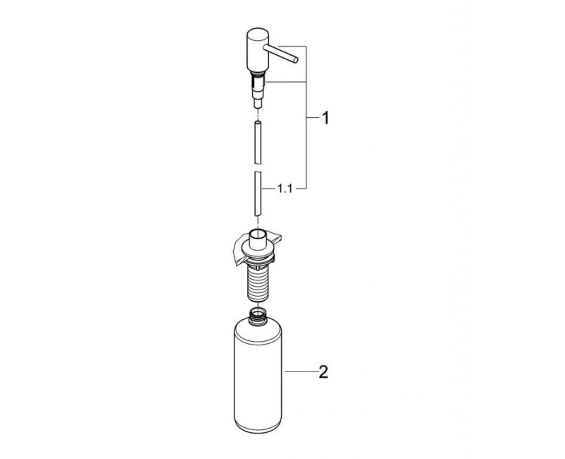 Šķidro ziepju dozators Grohe Cosmopolitan 500 ml StarLight® apdare Warm Sunset 40535DA0