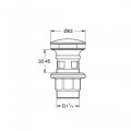 Izlietnes izplūde Grohe, push-open Hromēta 40824000