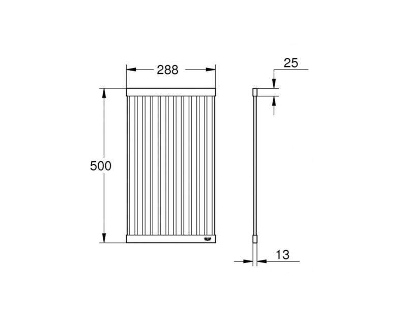 Lašų surinkimo padėklas Grohe 40858SD0