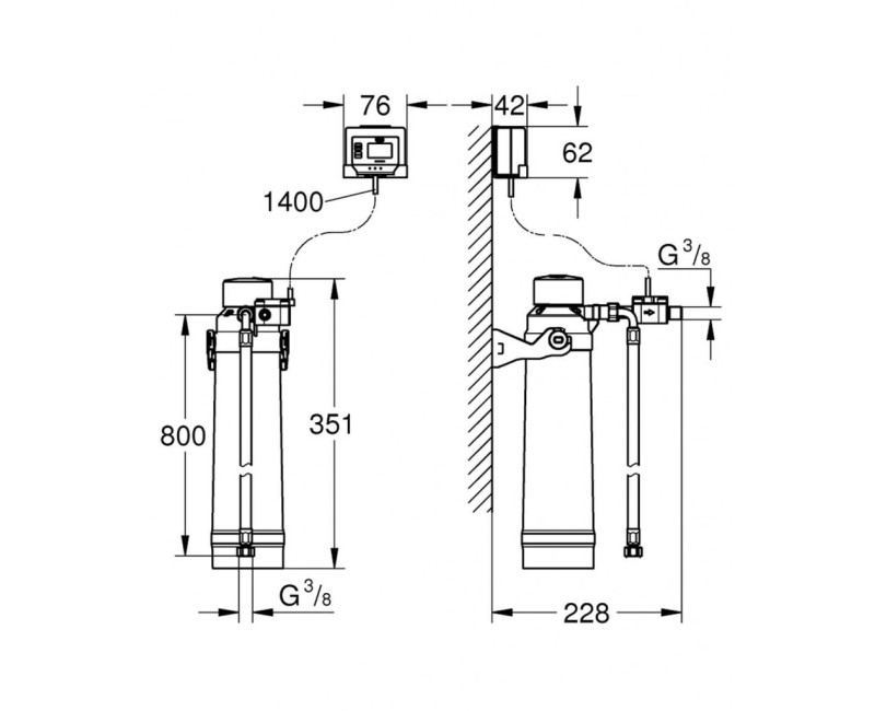 Ūdens Filtrs GROHE Blue Pure 40875000