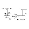 Tualetes papīra turētājs Grohe Allure Warm Sunset  40956DA1