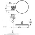 Kosmētikas spogulis Grohe Allure Warm Sunset  40967DA1