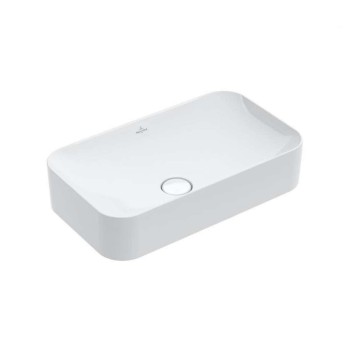 Vannas istabas izlietne Villeroy & Boch Evana 60x35cm uz virsmas, Balta